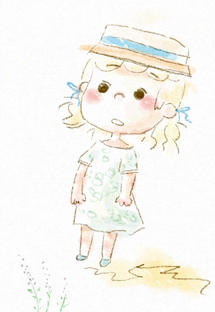 夏の帽子の女の子 / A girl with a summer hat